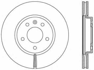 OPEN PARTS bda253620 -  Тормозной диск